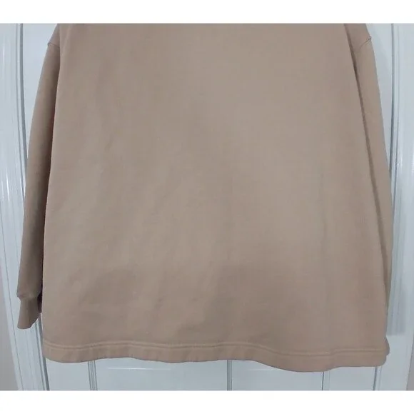 Nike Sportswear Trend Fleece 1/4 Zip Pullover Tan Women's Large Style DV4427-200 - Picture 16 of 16